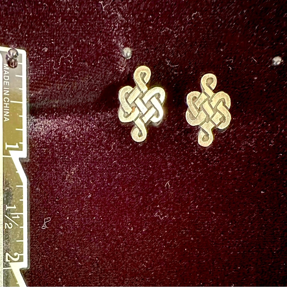 Silver Celtic Knot earrings